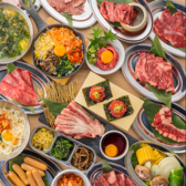【一切の妥協なし！厳選お肉の贅沢食べ放題】確かな目利きで仕入れた上質なお肉を、心ゆくまで満喫できる食べ放題コースをご用意！ジューシーで旨味たっぷりのお肉をお好きなだけ楽しめるので、お腹も心も大満足間違いなしです◎ご家族での団らんや仲間内の集まりにぜひご利用ください♪