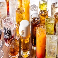 種類豊富なドリンクで、牛タンと牡蠣をより美味しく