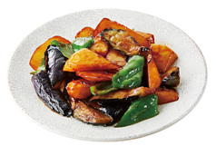 ジャガイモ・ナス・ピーマン炒め