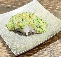 旬魚と山形だしのとろろあえ