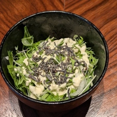 ねぎと水菜のサラダ