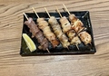 料理メニュー写真&nbsp;イカ丸焼き/串焼き盛り合わせ5本
