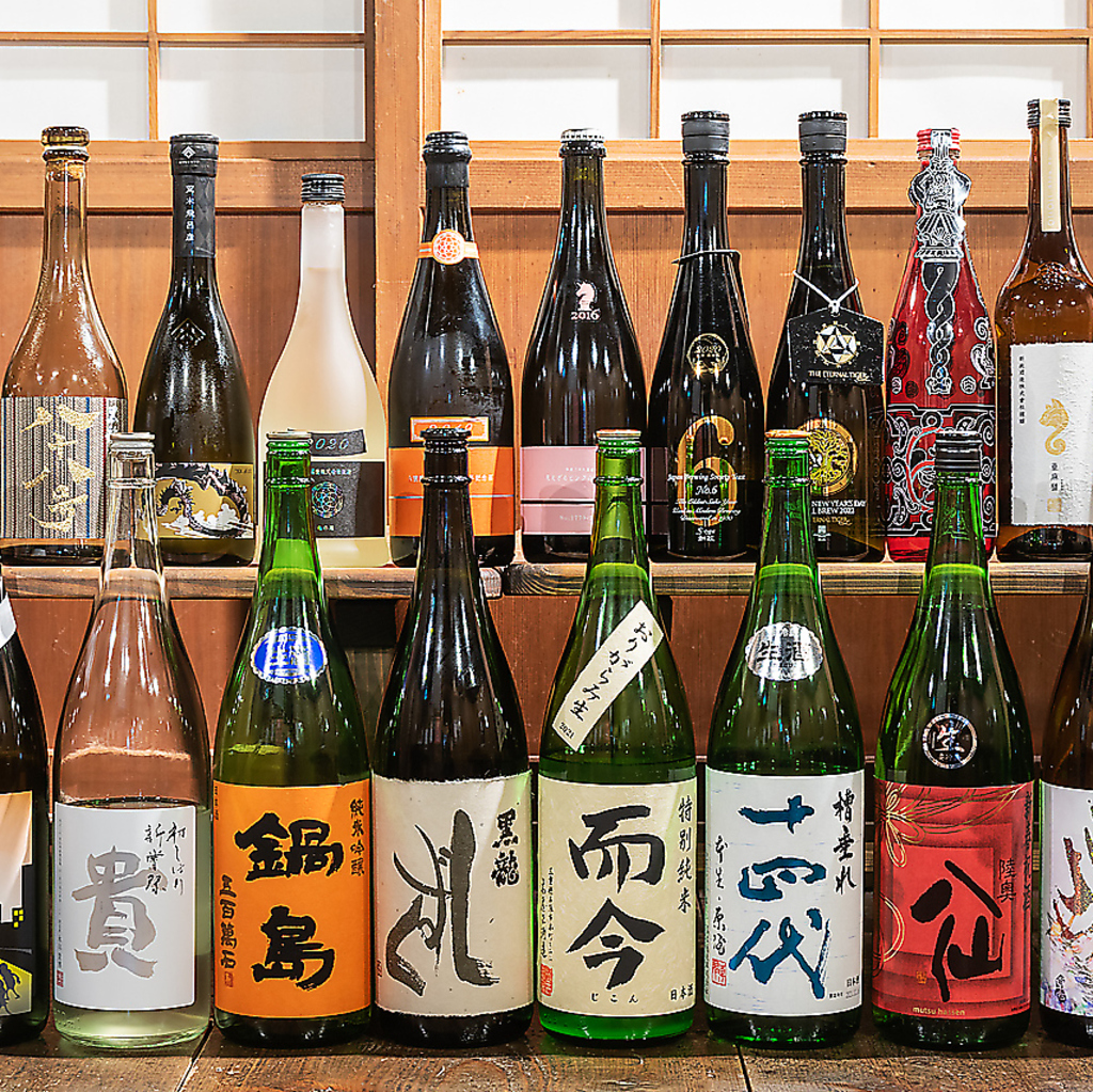 単品飲み放題でも日本酒をたくさん味わえます！東北各地の厳選されたお酒を贅沢にお楽しみください♪