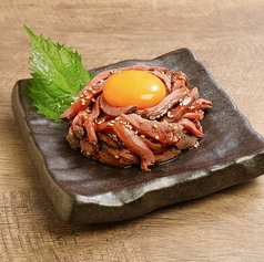直火焼ローストビーフのユッケ