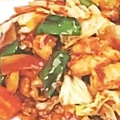 キャベツと豚肉の味噌炒め