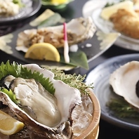 名代的矢かき料理、新鮮な伊勢志摩の魚介をご存分に。