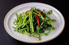 空芯菜炒め/ピーマンと干し豆腐の炒め
