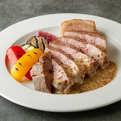 ローストポーク　ハニーマスタードソース