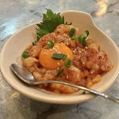 赤エビのユッケ