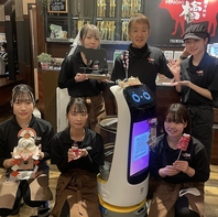 明るい笑顔でお出迎え