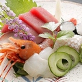 料理メニュー写真 お刺身三種盛り（お一人用）