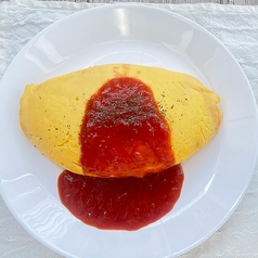 たまこオムライス　トマトソース　キッズメニューあり