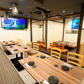 大画面TVをご用意しており、団体利用の際はお好きな映像を流すことも可能!宴会やお集まりをより楽しく演出できます。
