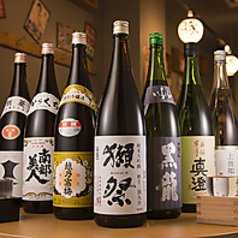 ◆豊富なドリンクをご用意◆全国の銘柄日本酒ご用意