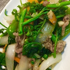 石垣牛と野菜のオイスター炒め