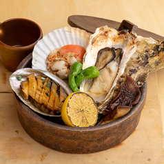 あわびの海鮮宝楽焼き