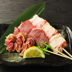鹿児島三味串盛り合わせ 牛・豚・鶏