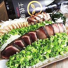 【120分】【通常飲み放題付き】酔鯨コース★藁焼きたたきと厳選料理/生ビール付き \5,000の写真