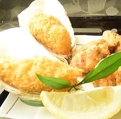 【ミックス定食】８５０円★カキフライ＆鶏唐揚げ