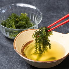 お出汁で食べる　海ぶどう