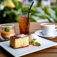 ランチ後はゆったりカフェタイム