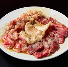 今宵のもつ焼き5種盛り