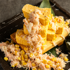 蟹ぶっかけ出し巻き玉子