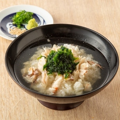 金目鯛だしのあおさ茶漬け