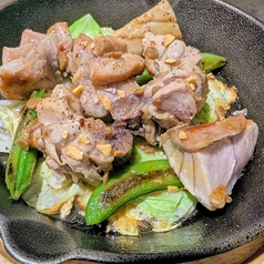 マグロハラモ肉の鉄板焼~ガリバタソース~