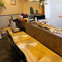 カウンターあり。