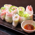料理メニュー写真&nbsp;ぼんくんの生春巻き
