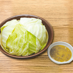 しらすおろし／梅水晶／やみつきキャベツ味噌和え