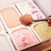 6種類のアイスクリームも追加料金なしで食べ放題♪