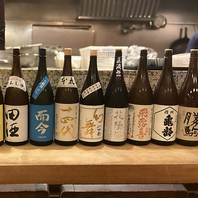 店主厳選の日本酒を多数ご用意