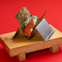 寿司ドッグ 蒸し牡蠣×いくら