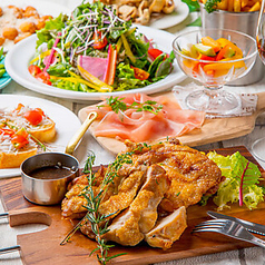 週末も3時間食べ放題&飲み放題 お肉専門店 個室肉バル グリル＆バル 新宿西口店のコース写真