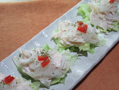 自家製サラダチキンと藻塩のサラダ