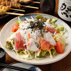 スモークサーモンのシーザーサラダ