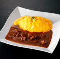 料理メニュー写真&nbsp;オムライスセット（柔らかビーフシチューソース）