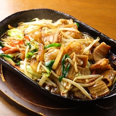 牛モツの甘辛炒め