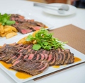 料理メニュー写真 国産牛肉のリブロースステーキ
