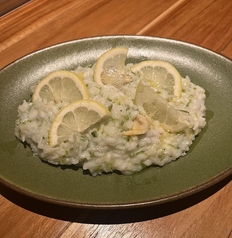 瀬戸内レモンとしらす、青海苔のリゾット