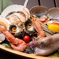 浜焼き さしみ 肉 酒房 万太郎のコース写真