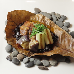 フォアグラ朴葉焼き