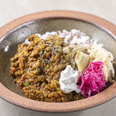 自家製ルーのキーマカレー＆ハヤシカレー！小腹満たす一皿♪の写真