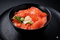 サーモンといくらの親子丼