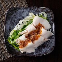 鶏胸肉の焦がしネギソース