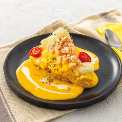 【期間限定】たっぷりチーズのオムライス 紅ズワイ蟹とウニクリーム