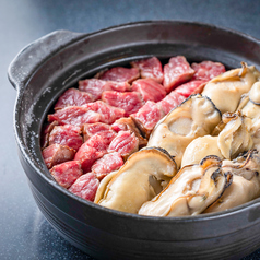 牡蠣と肉土鍋ご飯　2~3人前