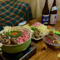 お鍋のお供の肉刺しとおつまみにもこだわっています